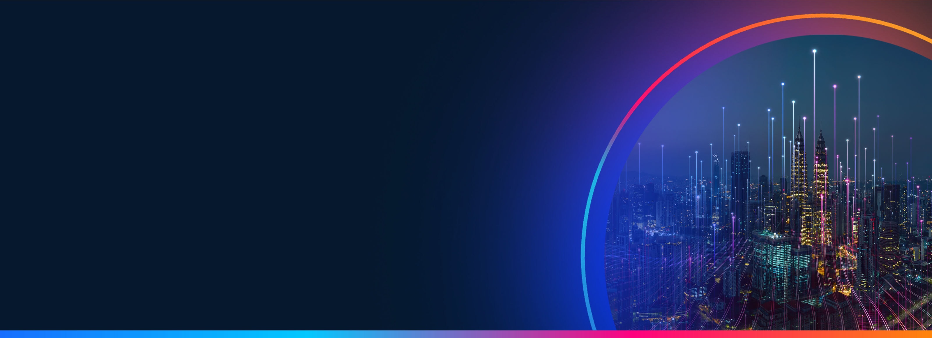 cityscape with lights