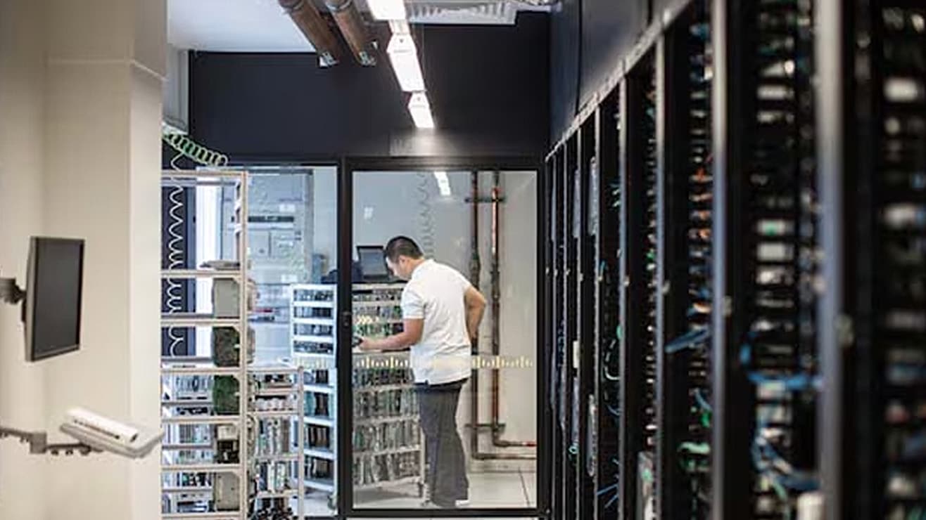 Engineer servicing devices