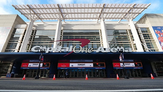 Outside profile of Capital One Arena